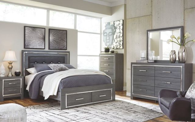 Signature Design by Ashley® Lodanna 2-Piece Gray Queen Panel Storage Bed Set-3