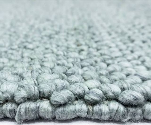 KAS Rugs Pave Ivory Blue Cornerstone 5'x8' Area Rug-3