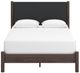 Signature Design by Ashley® Pamytta Brown Queen Upholstered Panel Platform Bed-2