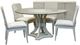 Stylecraft Lauren Glass Top Round Dining Table with White Base-2