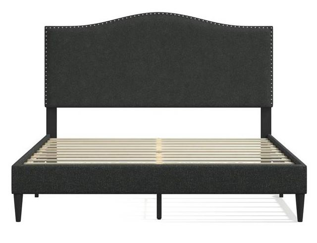 American Wholesale Furniture Leighford Gray King Upholstered Bed-2