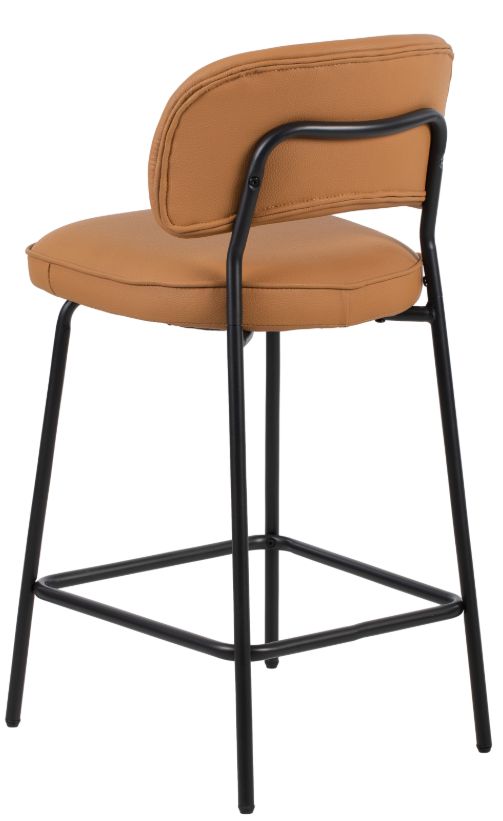 New Classic® Home Furnishings Blythe Black/Orange Counter Stool-4