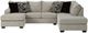 Benchcraft® Megginson 2-Piece Storm Left-Arm Facing Sectional and Chaise-2