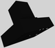 Vent-A-Hood® 36" Black Contemporary Island Range Hood-3