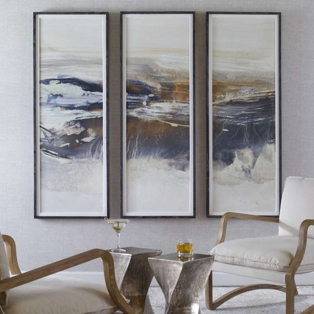 Uttermost® Graphite 3-Piece Horizon Framed Print Set-1