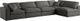 Meridian Furniture Plush Grey Velvet Standard Cloud Modular Sectional-0