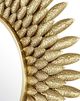 Currey & Company Plume Brass Round Mirror-2