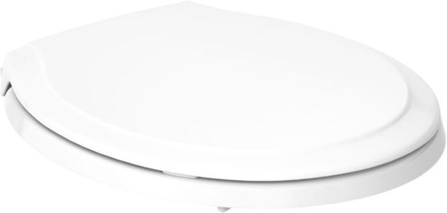 KOHLER® Rutledge® White Nightlight Readylatch® Quiet-Close™ Round-Front Toilet Seat-0