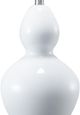 A & B Home White Glaze Table Lamp-2