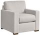 Bassett® Furniture Anson Chrome Track Arm Chair-0