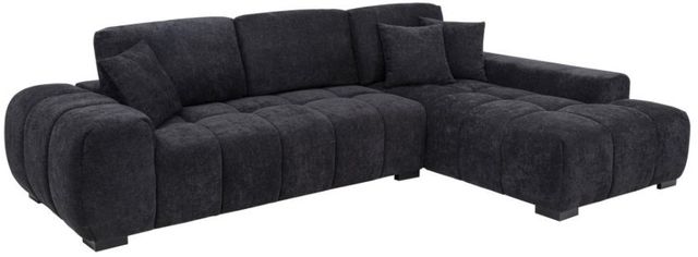 Coaster® Octavia Black 2-Piece L-Shaped Sectional and Chaise-0