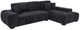 Coaster® Octavia Black 2-Piece L-Shaped Sectional and Chaise-0
