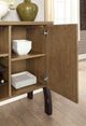 Furniture of America® Kirstin Black/Rustic Oak Dining Server-3