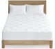 Olliix by Clean Spaces Allergen Barrier White Queen Anti-Microbial Mattress Pad-0