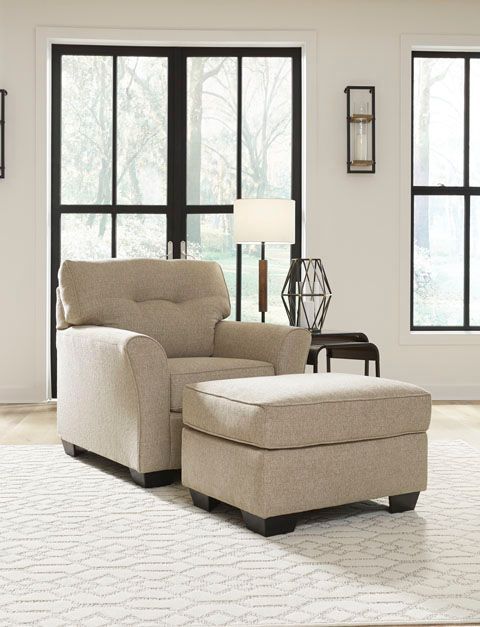 Benchcraft® Ardmead Putty Ottoman-4