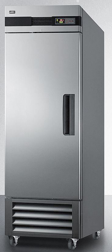 Summit® 28 in. 23.0 Cu. Ft. Stainless Steel Column Refrigerator-1