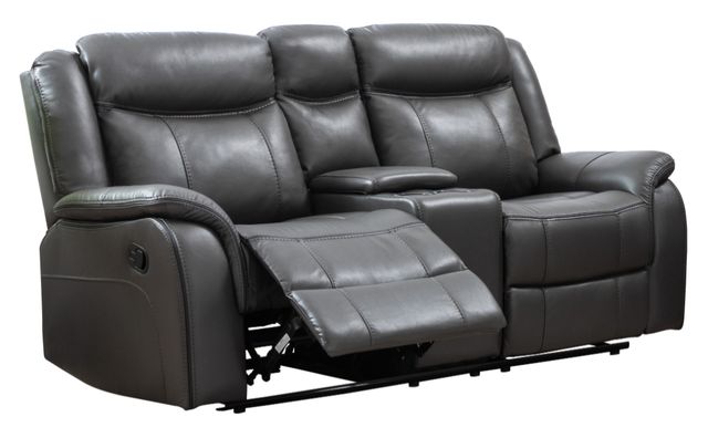 Mazin Furniture Paxton Grey Reclining Loveseat-1