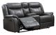 Mazin Furniture Paxton Grey Reclining Loveseat-1