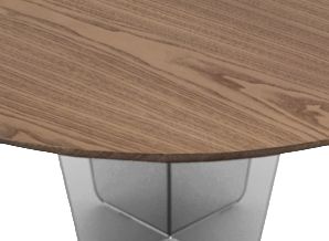 Natuzzi Editions Gira Blonde Ash Large Round Dining Table-1