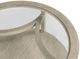 Hammary® Solstice Glass Top Round Coffee Table with Soft Beige Base-5