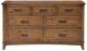 American WoodCrafters Oakdale Honey Oak Dresser-1