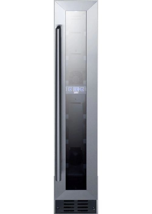 Summit® 6" 5.8 Cu. Ft. Stainless Steel Wine Cooler-0