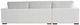 Universal Explore Home™ Shelborne 2-Piece Oris Snow/Sunda Snow Left-Arm Facing Chaise Sectional-2