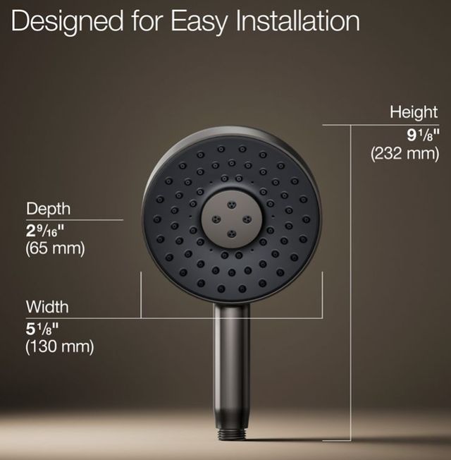 KOHLER® Statement® Vibrant Titanium 1.75 GPM Round 3-Function Handshower-3