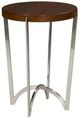 Fairfield® Vero Sable Drink Table with Polished Nickel Base-0