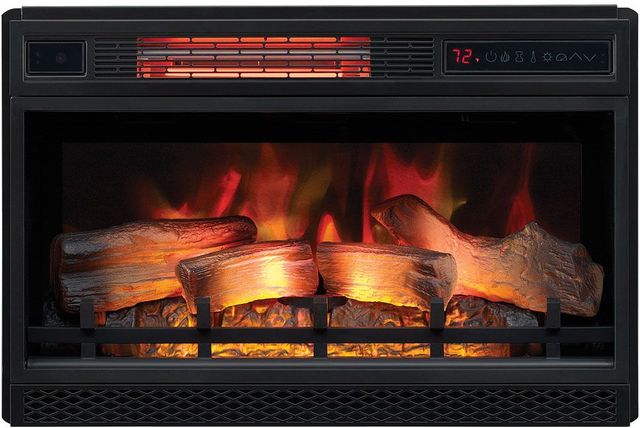 ClassicFlame® Black Infrared Quartz Fireplace Insert-3