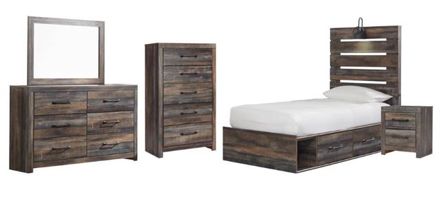 Signature Design by Ashley® Drystan 5-Piece Multi Twin Panel Bed Set-0