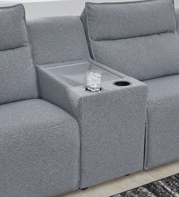 Signature Design by Ashley® Modmax II 5-Piece Pepper/Salt U-Shape Power Reclining Sectional and Chaise-2