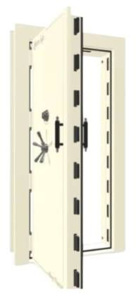 Liberty Safe White Marble Out-Swing Left Hinge Electronic Vault Door-2