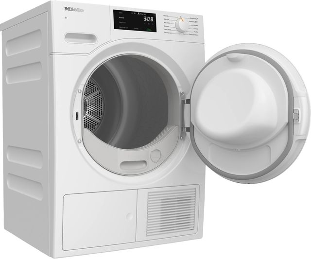 Miele T1 White Edition 4.1 Cu. Ft. Lotus White Electric Ventless Dryer-1
