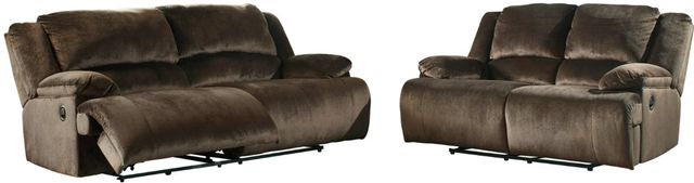 Signature Design by Ashley® Clonmel 2-Piece Chocolate Living Room Set with Reclining Sofa-0