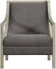 Elements International Hopkins Columbia Charcoal/White Wash Accent Chair-2