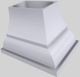 Vent-A-Hood® Designer Series 42" White Island Range Hood-3