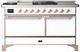 Ilve® Majestic III 60'' Custom Pro Style Dual Fuel Liquid Propane Range with Solid Door and Copper Trim-2