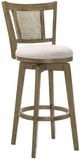 Armen Living Isla 3-Piece Putty Brown/Wheat Barstool Set-0