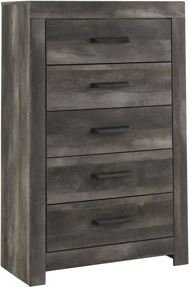 Signature Design by Ashley® Wynnlow 6-Piece Gray Queen Crossbuck Panel Bed Set-4