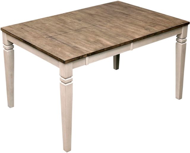 A-America® Beacon Peppercorn Dinette Table with Smokey White Base-0