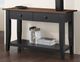 Steve Silver Co. Joplin Walnut Sofa Table with Ebony Base-1