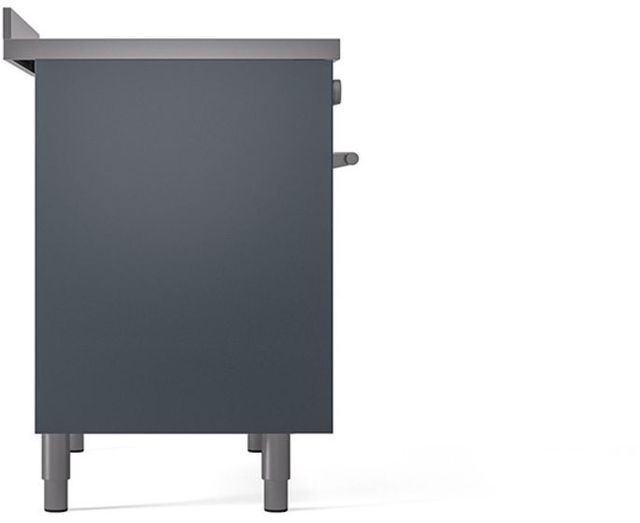 Ilve® Professional Plus II 40" Blue Grey Pro Style Induction Range-3