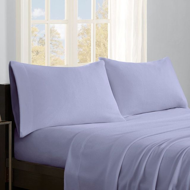 Olliix by True North by Sleep Philosophy 3 Piece Lavender Twin Micro Fleece Sheet Set-2
