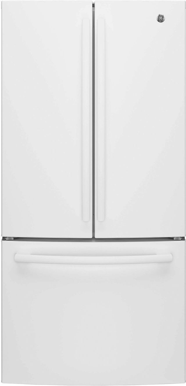 GE® Series 33 in. 24.7 Cu. Ft. White French Door Refrigerator