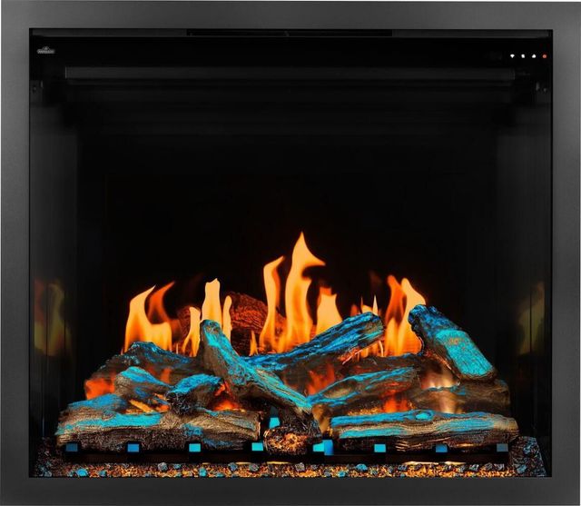Napoleon Elevation™ X Series 42'' Black Built-In Electric Fireplace with LCD Enhancement-1