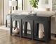Hammary® Lillith Vintage Black Console Table-1