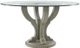 Najarian Furniture Lennox Glass Top Dining Table with Smoke Base-0