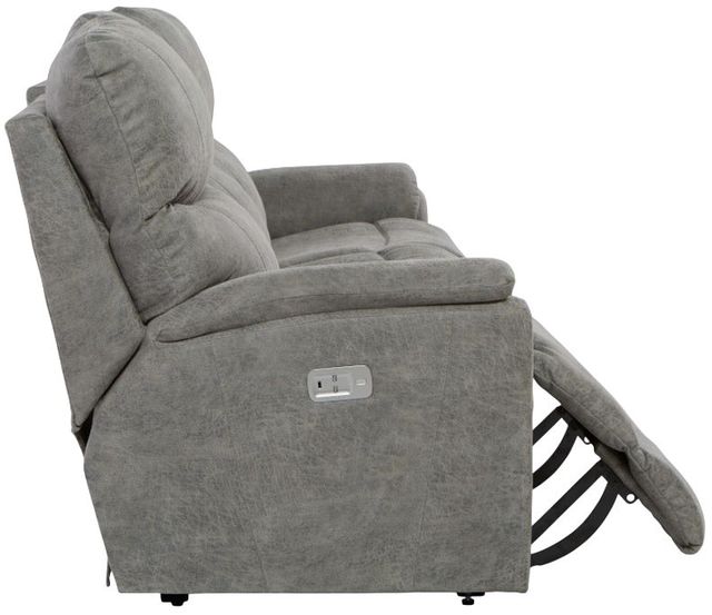 La-Z-Boy® Trouper Charcoal Power Reclining Sofa with Headrest-4