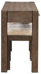 Liberty Furniture Broadmore 3-Piece Cobblestone Brown Console and Stool Set-4
